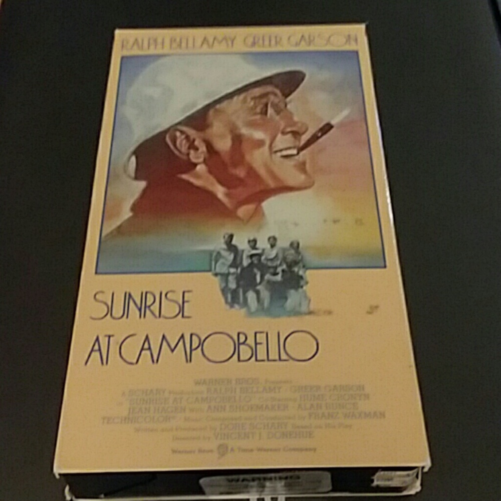SUNRISE AT CAMPOBELLO MOVIE VHS
